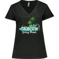 thumbnail image 3 of Inktastic Cancun Mexico Spring Break Women's Plus Size V-Neck T-Shirt, 3 of 5