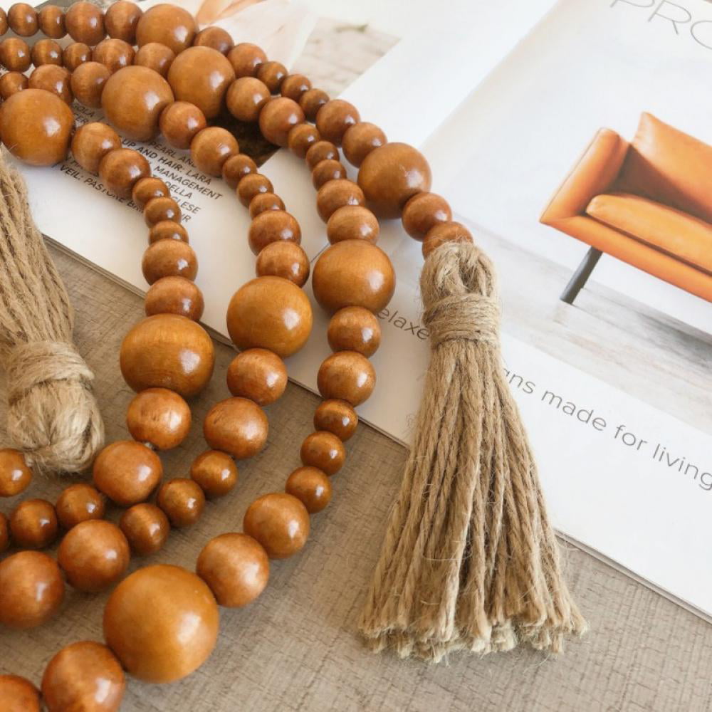 Natural Wooden Prayer Beads - Crown & Fox Boutique