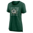 thumbnail image 2 of Women's Heather Green Green Bay Packers Hometown First Down Tri-Blend T-Shirt, 2 of 3