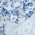 thumbnail image 4 of Blue and White Tablecloth Vintage Round Tablecloth, Rustic Blue Floral Table Cloth- Washable Table Cover, Wrinkle Resistant for Restaurants, Picnics, Indoor and Outdoor (60" x 60"), 4 of 6