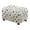 Cute Corgi Bone Paw, variant on Xixirimido Marble Dark Blue Pattern Ottoman Cover Rectangle Stretch Footrest Stool Cover for Storage Ottoman, Foot Stool Slipcover Protector with Nonslip Elastic Bottom, Small