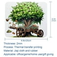 thumbnail image 5 of Coconut Tree Square Desk Mat Mousepad, 8.3x9.8 Inch Non-Slip Rubber Bottom, Printed Gaming Mousepad for Office and Gaming, 5 of 6