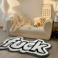thumbnail image 1 of Colorful Funky Cute Bathroom Rugs Bath Mat Non Slip Rubber Backed Machine Washable, Rude Swear Words Trendy Aesthetic Unique Cool Shag Absorbent Bath Rug Funny Gift for Her/Him, 1 of 5