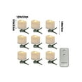 thumbnail image 3 of YYV Home Decor Led Tea Light Remote 9 Piece Plastic Flashing Candle Timer Clip Led Tea Lamps Remote Control Flicker and Timer Function for Halloween Wedding Party Lights, 3 of 6