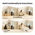 thumbnail image 6 of Whynter 14,000 BTU Dual Hose Portable AC with Activated Carbon Filter, Dehumidifier & Fan for 500 Sq Ft, 6 of 10