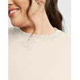 thumbnail image 5 of Hanes Originals Women's French Terry Sweatshirt (Plus Size) Natural 2X, 5 of 5