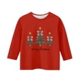 thumbnail image 3 of YUNAFFT T-Shirt à Manches Courtes pour Garçons et Filles 3-12 Ans avec Imprimé Graphique de Noël, Col Rond Décontracté, Haut Extensible Type Coton, Confortable pour le Quotidien, 3 of 3