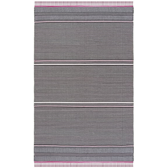 SAFAVIEH Montauk Kiana Striped Area Rug, Pink/Multi, 5' x 8'