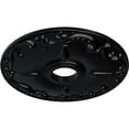thumbnail image 3 of Ekena Millwork 18"OD x 3 1/2"ID x 1 1/4"P Kent Ceiling Medallion (Fits Canopies up to 5"), Hand-Painted Jet Black, 3 of 5