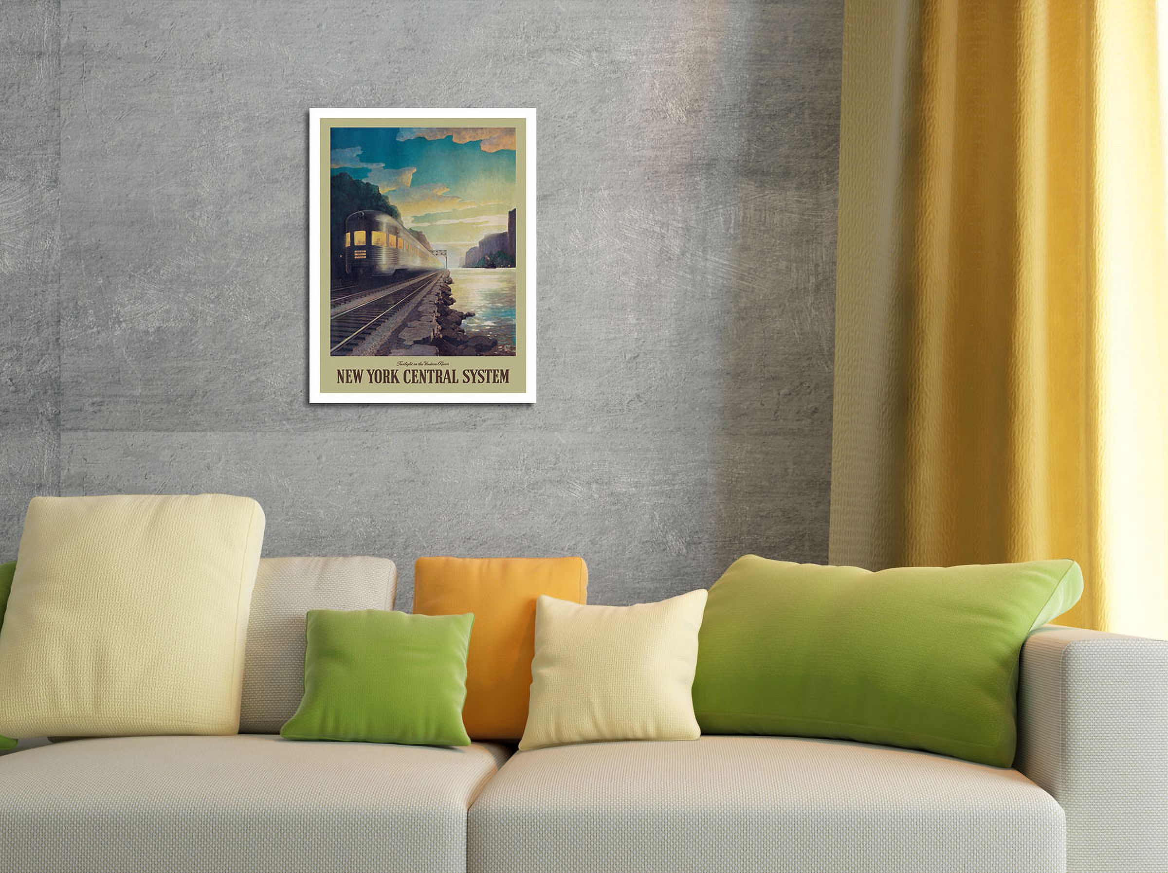 1920s New York Central Lines Vintage Style Train Travel Poster – 16x24 Matte Paper, Reproduction