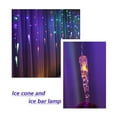 thumbnail image 7 of LED Icicle Curtain Lights | Indoor Outdoor Decorative Ice Bar Light | 8 Modes Controller | Flexible White Plastic | 96/216 LEDs | 11.5/16.4ft Length | Hooks Included | 1 String, 7 of 7