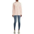 thumbnail image 3 of Martha Stewart Everyday Women's Side Button Cowl Neck Sweater, 3 of 5