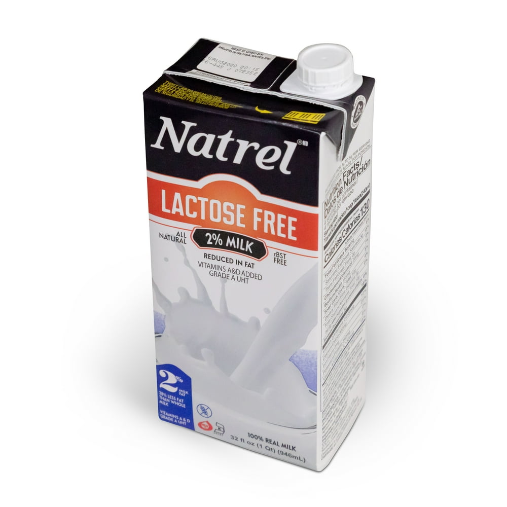 Natrel 2 LactoseFree Shelf Stable Milk, 32 oz, 6 Pack
