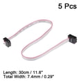 thumbnail image 2 of 5pcs,IDC 6 Pins Connector Flat Ribbon Cable  Female Connector 30cm 2.54mm Pitch, 2 of 4