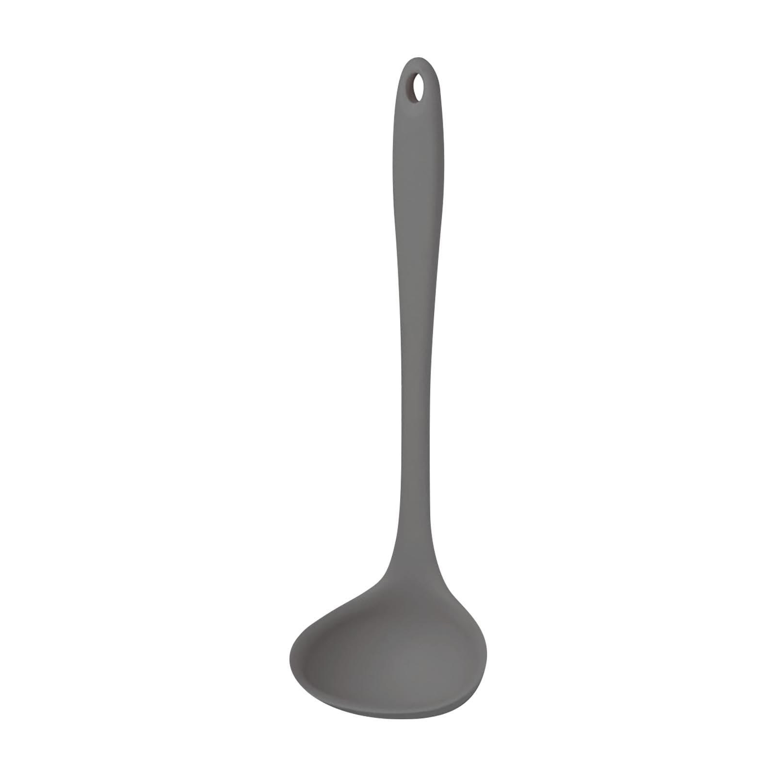 OAVQHLG3B Silicone Soup Ladle Soup Spoon,Heat Resistant Nonstick