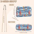 thumbnail image 4 of FORMRS Women Crossbody Purse with Chain Strap Vegan Leather Shoulder Handbag, Red Sailboats, 4 of 7