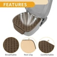 thumbnail image 4 of Ofertas Únicas 1 Pc 50.5x58cm Cojín Universal para Asiento de Automóvil - para Protección de Asiento de Conducción en Viajes en Automóvil Antideslizante - Poliéster Marrón, 4 of 7