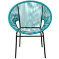 thumbnail image 4 of Patiojoy 3 PCS Patio Furniture Set Outdoor PE Chairs & Table Set for Yard Poolside Garden Turquoise, 4 of 6