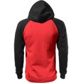 thumbnail image 3 of Ma Croix Men's Heavyweight Premium Pullover Hoodie Two Tone Raglan, 3 of 4