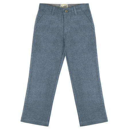 - Buyless Fashion Boys Pants Flat Front Slim Fit Casual Corduroy Solid Color