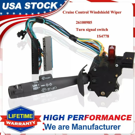 Turn Signal Switch Cruise Wiper For Chevy Silverado C1500 Suburban Tahoe 1995-98