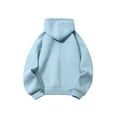 thumbnail image 4 of Wuxian Men Retro Streetwear Jacket Fuzzy Hoodie Soft Lined Zipper Up Solid Color Long Sleeve Sweatshirt Comfortable Casual Fit Cozy Stylish Outwear,Light Blue,XXL, 4 of 4