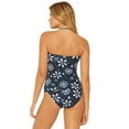thumbnail image 3 of Bleu Rod Beattie Women's Take A Dip Bandini Molded Bandeau Tankini Top Navy 4, 3 of 3