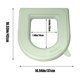 thumbnail image 3 of Cojín Para Asiento De Inodoro De EVA, Funda Impermeable Multiusos Para El Hogar Con Asa Para Mayor Comodidad En Todas Las Estaciones, Color Verde, 3 of 9