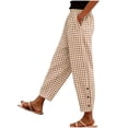 thumbnail image 5 of Bnwani Pants for Women, Fashion Wide Leg Elastic Waist Drawstring Causal Pants, 5 of 8
