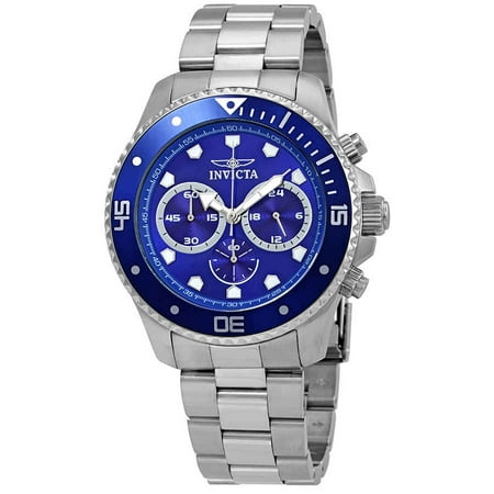 Invicta Men's Pro Diver Chrono Stainless Steel Blue Dial