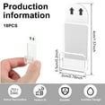 thumbnail image 7 of 18 Pcs 4 CM Acrylic Wall Mount Bracket Professional Optical Suspension（18pcs), 7 of 7