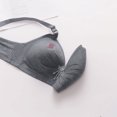 thumbnail image 5 of THDHVS Women's Bras,Lady's Lace Flower Gathered Together Large Size Daily Bra Underwear No Rims Gray36, 5 of 7