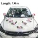 thumbnail image 1 of Wedding Car Flower Plate Ribbon Bows Set With P Door, 1 of 5