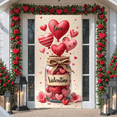 thumbnail image 5 of Cute Cow Valentine's Day Banner Red Heart Love Backdrop Pink Rose Romantic  Heart Background for Valentine's Day Party Romantic Celebration Indoor Decoration, 5 of 8