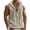 Beige, variant on Hooded Tops For Men Summer Sleeveless Button Detail Casual Solid Classic Weekend Getaway Cruise Beach Wear Boutique Inspired Coastal Vacation Brunch