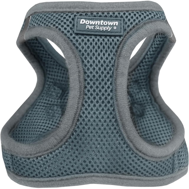 GFDYREE Step in Dog Harness for Small Dogs No Pull, Small, Titanium - Adjustable Harness with Padded Mesh Fabric and Reflective Trim - Buckle Strap Harness for Dogs