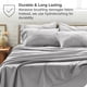 thumbnail image 5 of Juego de Fundas de Almohada Bare Home Colección Premium 1800 Doble Cepillado Ultra Suave Tamaño King Gris Claro 4 Unidades, 5 of 7