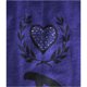 thumbnail image 2 of Aeropostale - Camiseta de pijama para dormir con corazón de diamantes de imitación para mujer, color morado, grande, 2 of 2
