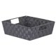 thumbnail image 1 of Contenedor De Almacenamiento Gris No Tejido Con Asas Abiertas De Home Basics | Organización Del Armario Esencial, 1 of 5