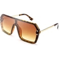 thumbnail image 1 of FEISEDY Lunettes de Soleil Classiques une Pièce Sans Monture Design Rétro Élégant pour Femmes Hommes B2574, 1 of 6