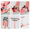 thumbnail image 5 of Scooters for Kids Kick Scooters Adjustable Height Handlebars Foldable with Light-up Wheels for Boys and Girls 3,4 Years and up Pink, 5 of 6