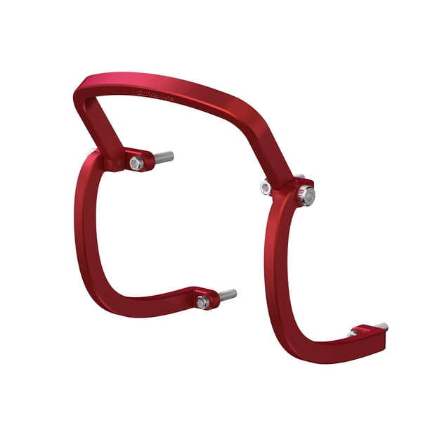 Matsuzay Lente de cámara Sunnylife, Protector anticolisión de aleación de aluminio, grabadora de vídeo, barra protectora, cardán, parachoques, piezas Accesorios para aéreos Rojo
