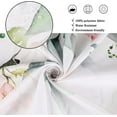 thumbnail image 5 of Spring Shower Curtain, Sage Green Eucalyptus Leaf Pink Watercolor Floral Botanical Plants Bathroom Curtain Waterproof Fabric Machine Washable with Hooks, 72" Wx84 L, 5 of 6