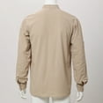 thumbnail image 3 of BLESSUME Mens Henley Medieval Pirate Shirt Adjustable Sleeves Lace-Up V neck T Shirt Medieval Tops, 3 of 8