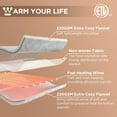 thumbnail image 2 of Westinghouse Full Size Electric Heating Blanket, 10 Levels, Auto Shut Off, Fast Heating, Machine Washable (72x84 Inches, Charcoal), 2 of 8