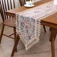 thumbnail image 6 of Polyester Embroidered Table Runner Hollows Tablecloth Enhancing Dining Experience for Homemakers and Decoration, 6 of 20