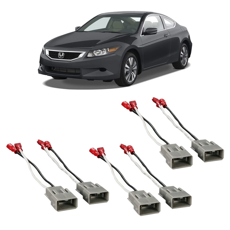 2 Pair Speaker Wiring Harnesses for Honda Civic Accord Pilot Civic CRV Acura MDX CL TL RL Aftermarket Speaker Replacement Install Adapter Connector