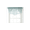 SLATE BLUE, variant on 1PC BONITA SOLID COLOR SHEER WAVY VALANCE WINDOW CURTAIN W/BEAD TRIM CASCADING