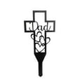 thumbnail image 1 of Fiudx Artículos en oferta con ofertas flash Pila de metal RIP para parientes fallecidos Pila de cementerio Decoración al aire libre, 1 of 2