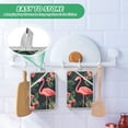 thumbnail image 4 of Yayeee Pot Holders Kitchen Heat Resistant with Pocket 7"x9.8" Cotton Oven Cooking Hot Pads, Red Flamingo Pattern, 4 of 7
